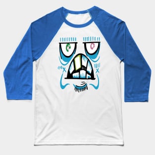 Funny Ugly Face Baseball T-Shirt